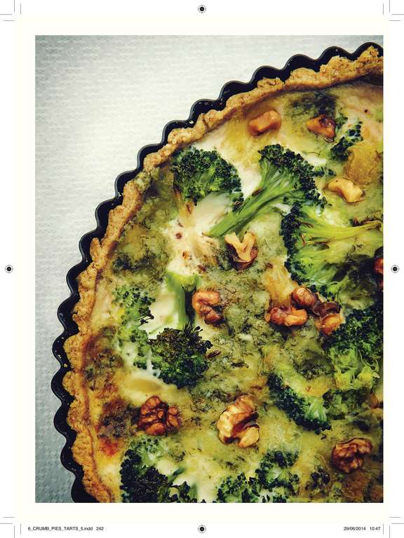 Broccoli and Gorgonzola Quiche - The Happy Foodie