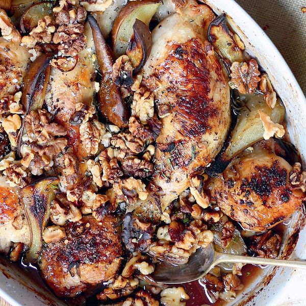 Cardamom Walnut And Pear Chicken