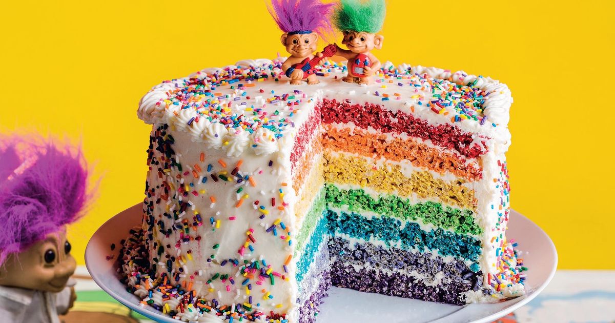 Rainbow Pop Celebration Cake - The Happy Foodie