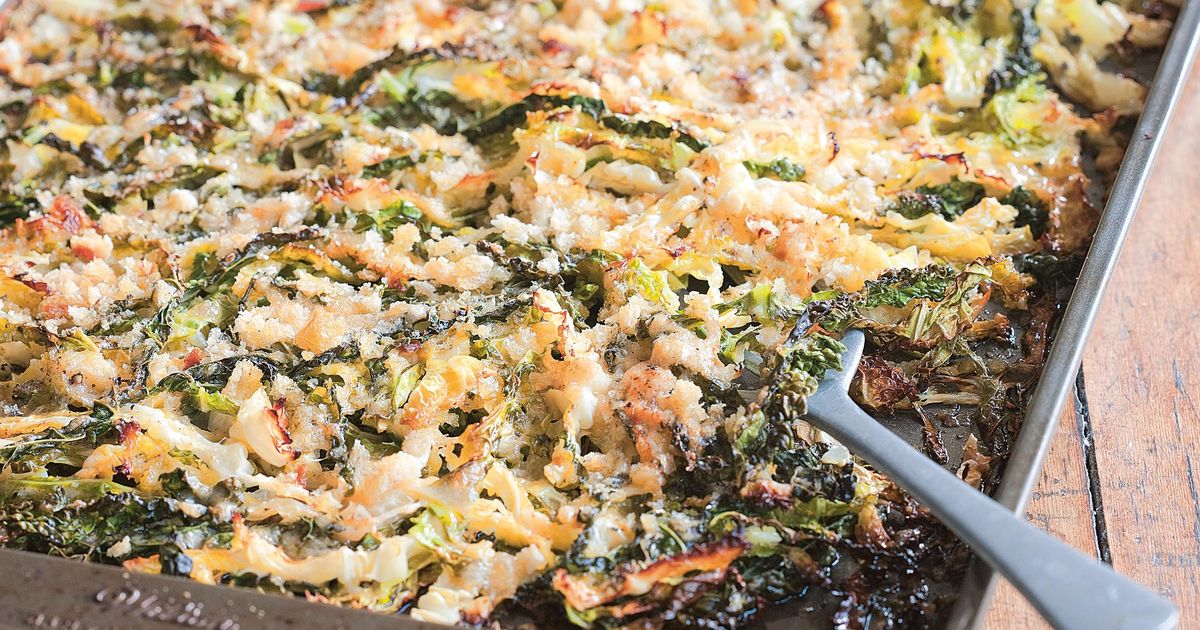 Crunchy Shredded Roasted Cabbage with Parmesan and Breadcrumbs - The ...