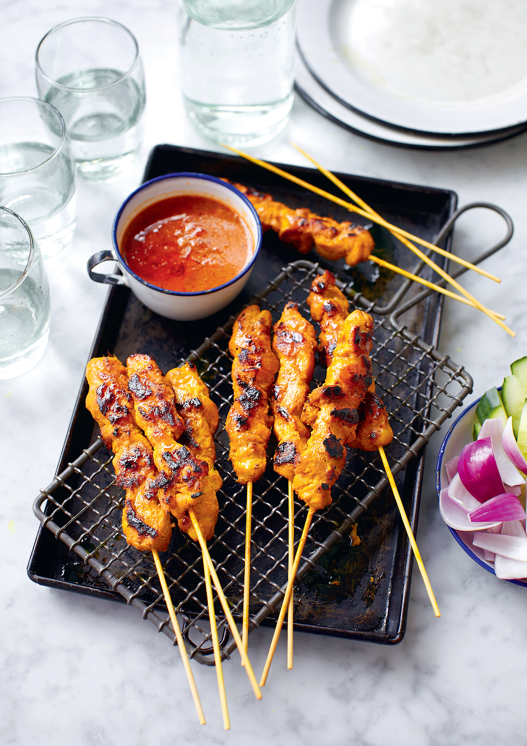 Chicken Satay Skewers (Sate Ayam) - The Happy Foodie