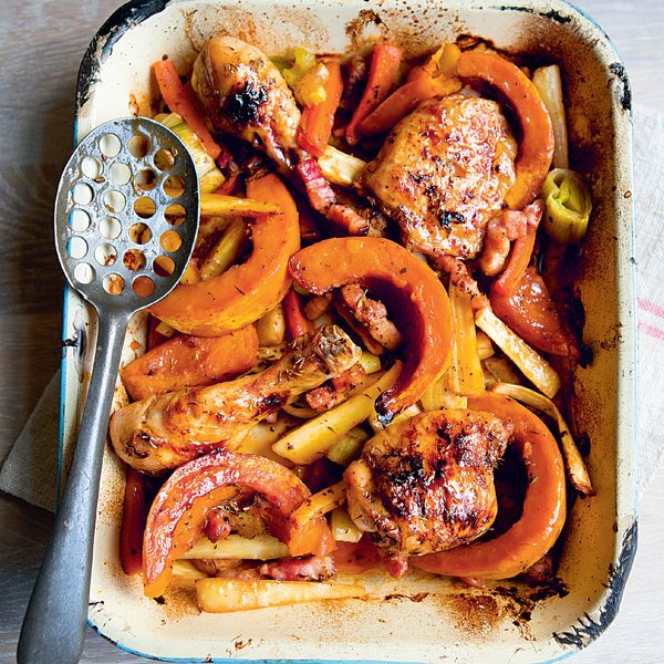 Autumn Chicken Tray Bake Recipe Easy 1 Pot Chicken Recipe