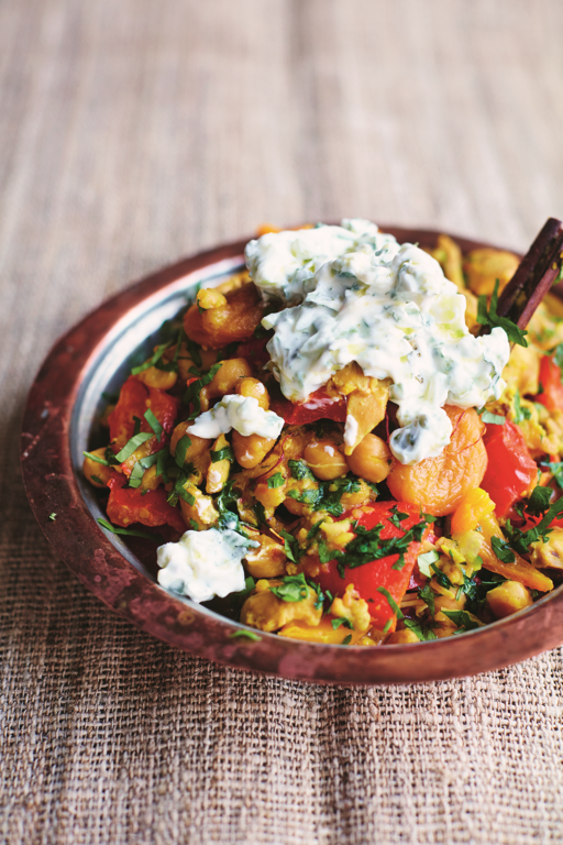 Chickpea and Chicken Tagine - The Happy Foodie