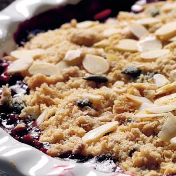 Cherry, Oat and Almond Crumble | Comforting Bakes