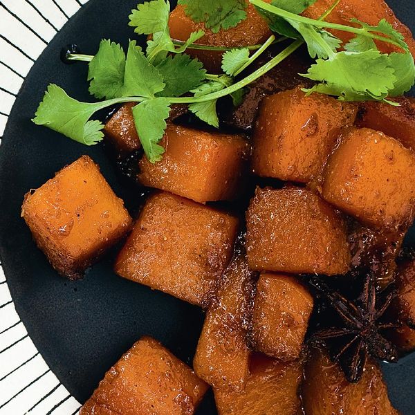 Red-Cooked Butternut Squash - The Happy Foodie