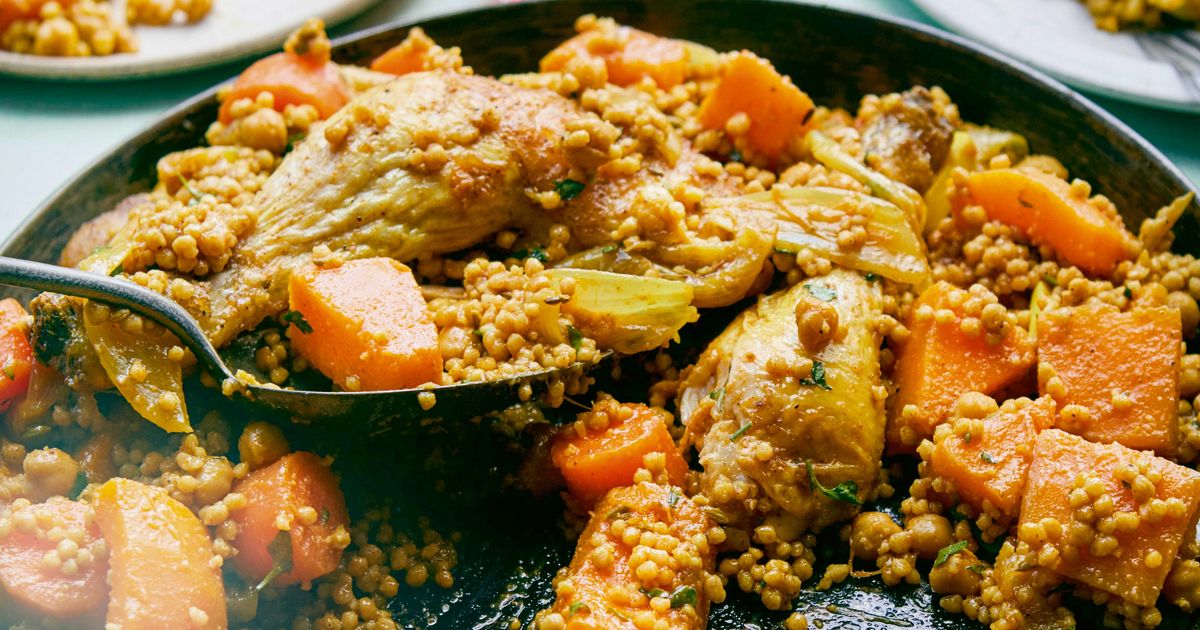 Palestinian Couscous Maftoul Recipe | Middle Eastern ...