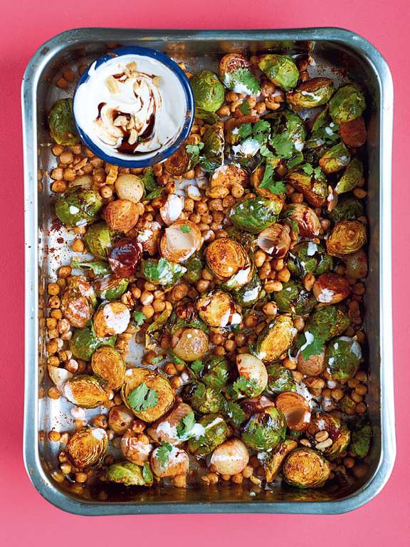 shallots chicken tamarind with Crispy Tamarind, Brussels & Shallots Sprouts, Peanuts