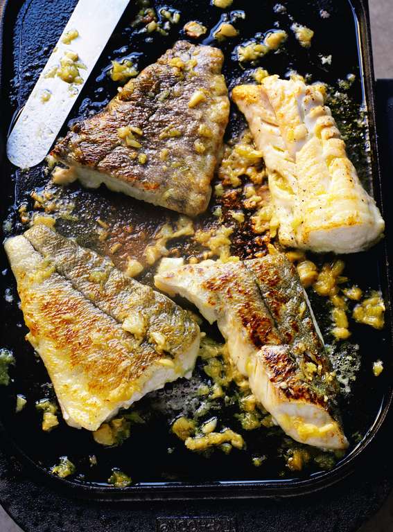 Grilled Haddock with Caramelized Garlic | Rick Stein Fish Recipes