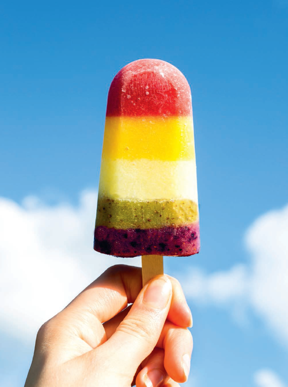 Rainbow Coconut Water Ice Lollies - The 