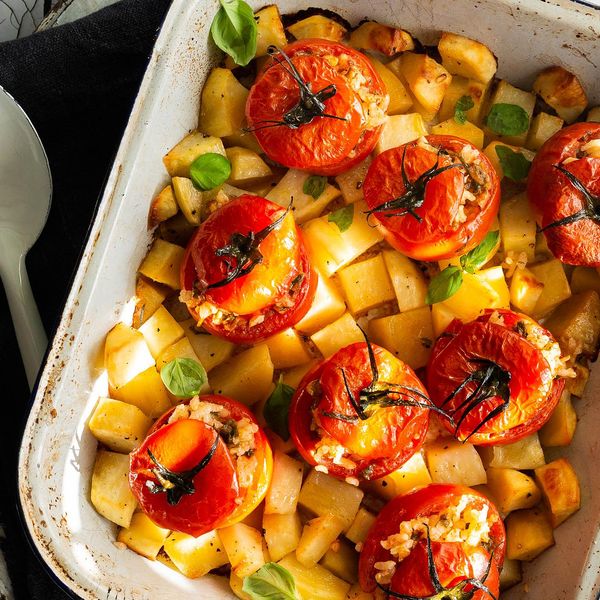 Italian Baked Tomatoes Stuffed With Rice Pomodori Col Riso From Rome