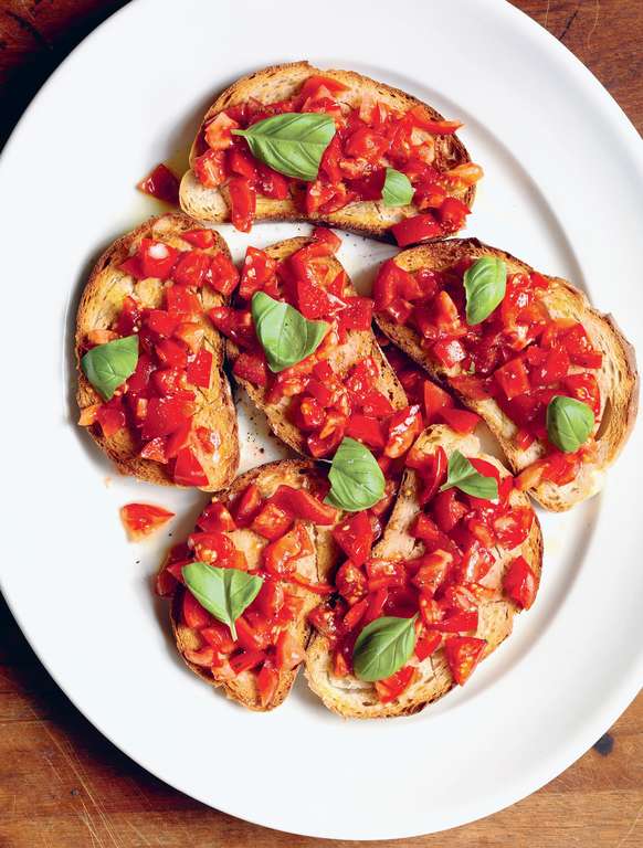 Classic Bruschetta - The Happy Foodie