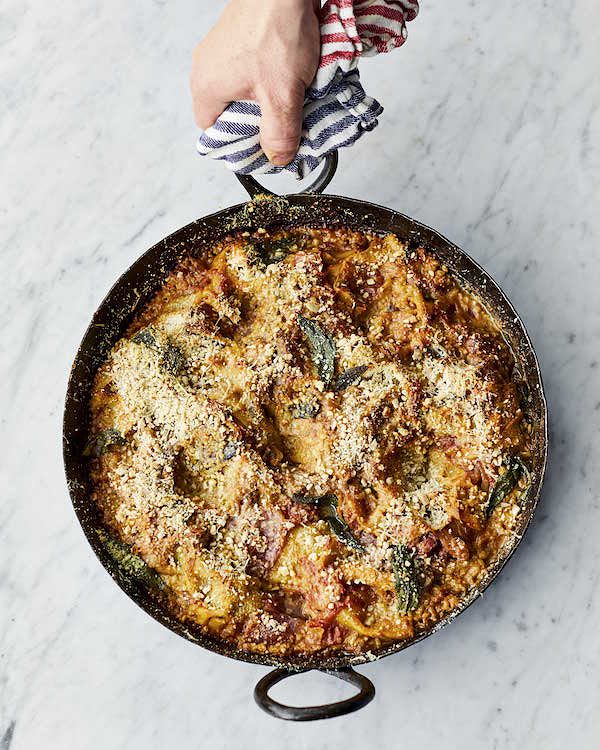 scruffy aubergine lasagne jamie oliver veg