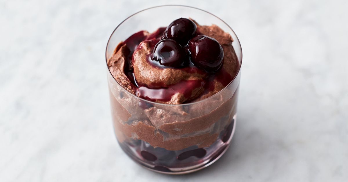 Jamie Oliver's Cherry Chocolate Mousse