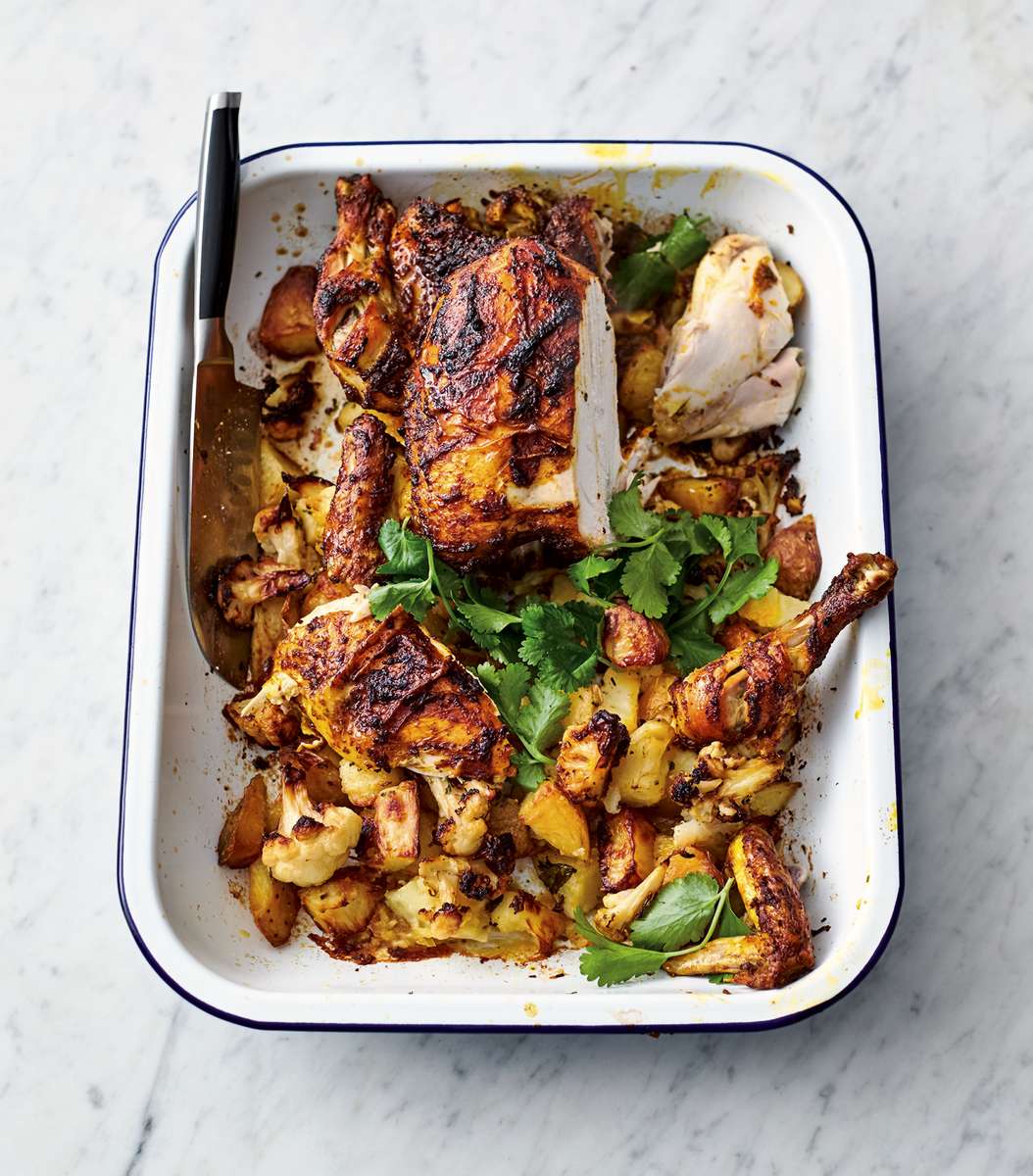 Jamie Oliver Sticky Chicken Tray Bake