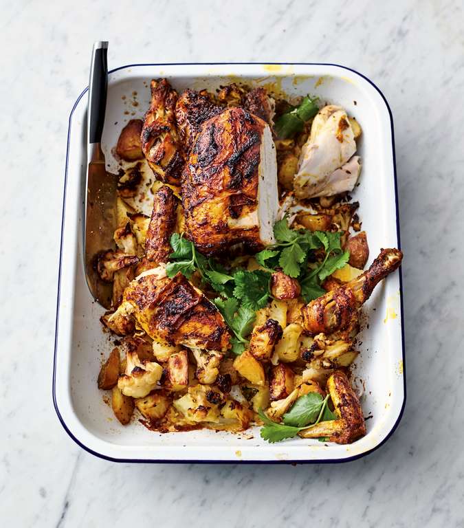 Jamie Oliver S Roast Tikka Chicken Roast Chicken Recipes