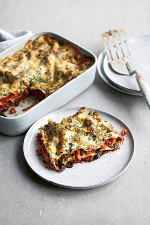 Five Vegetable Lasagne | Low-calorie Vegetarian Recipes