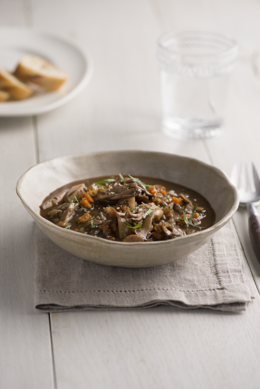 Meaty Mushroom Stew - The Happy Foodie