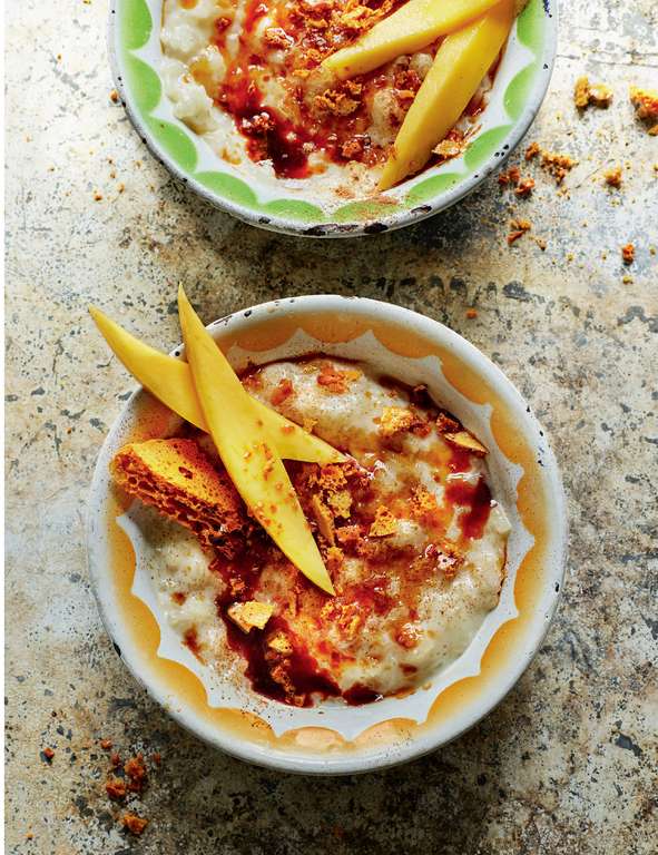 Rick Stein's Mexican Rice Pudding with Honeycomb (arroz con leche)
