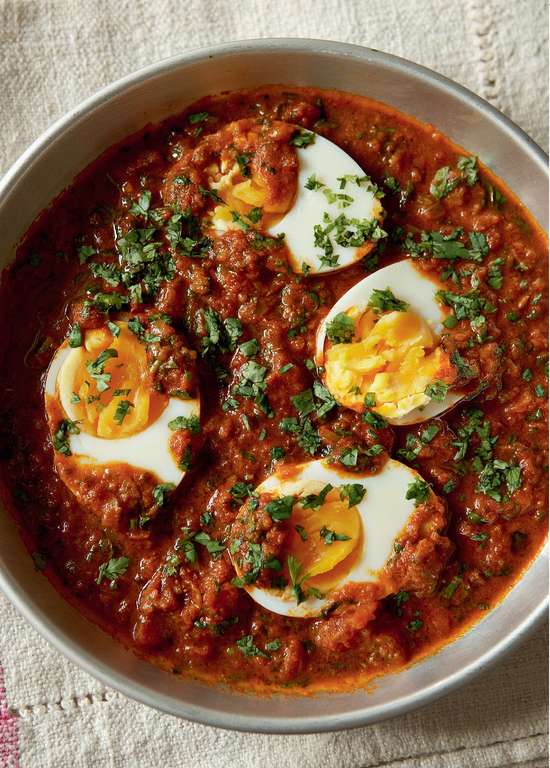 Madhur Jaffrey's Hard-boiled Eggs Masala