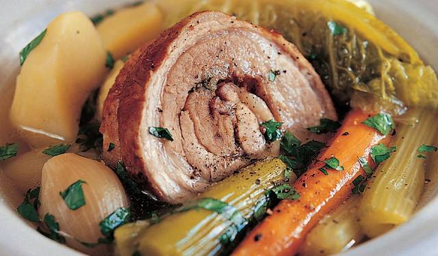 Pot Au Feu Of Braised Pork Belly The Happy Foodie