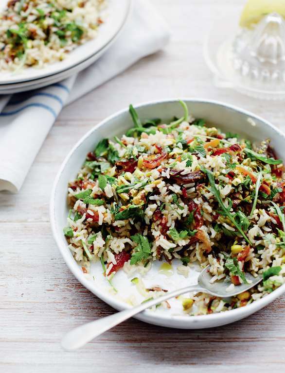 Lemon-Infused Wild Rice with Parsley, Dried Apricots and Pistachios ...