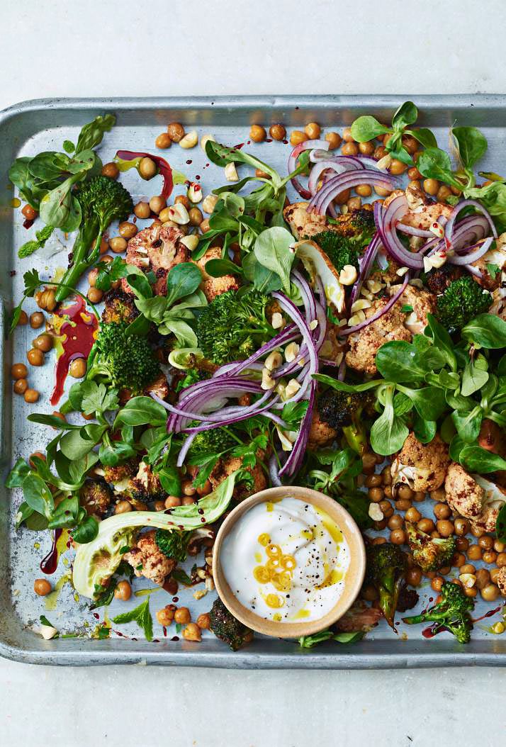No Waste Harissa Cauliflower one pot vegan so vegan