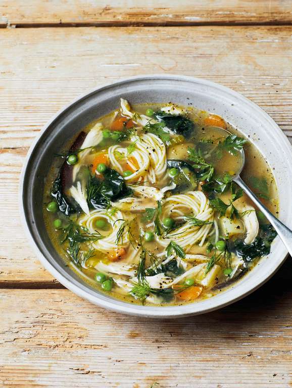 Melissa Hemsley's Rescue Noodle Soup with Leftover Chicken | Healthy Soup