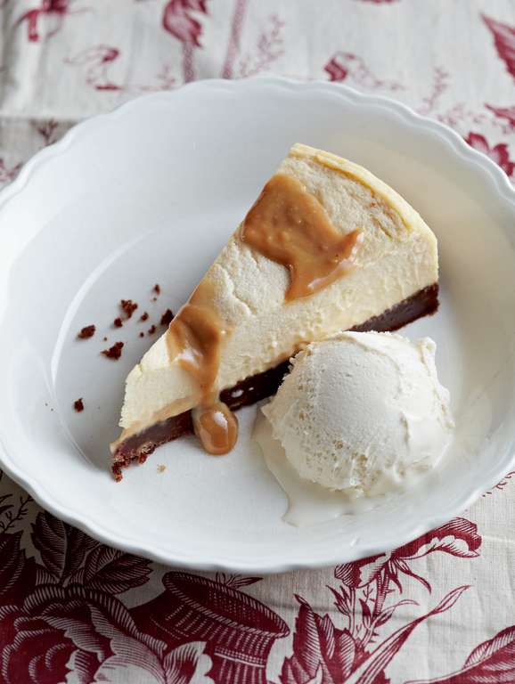 New YorkStyle Cheesecake with Salted Caramel The Happy