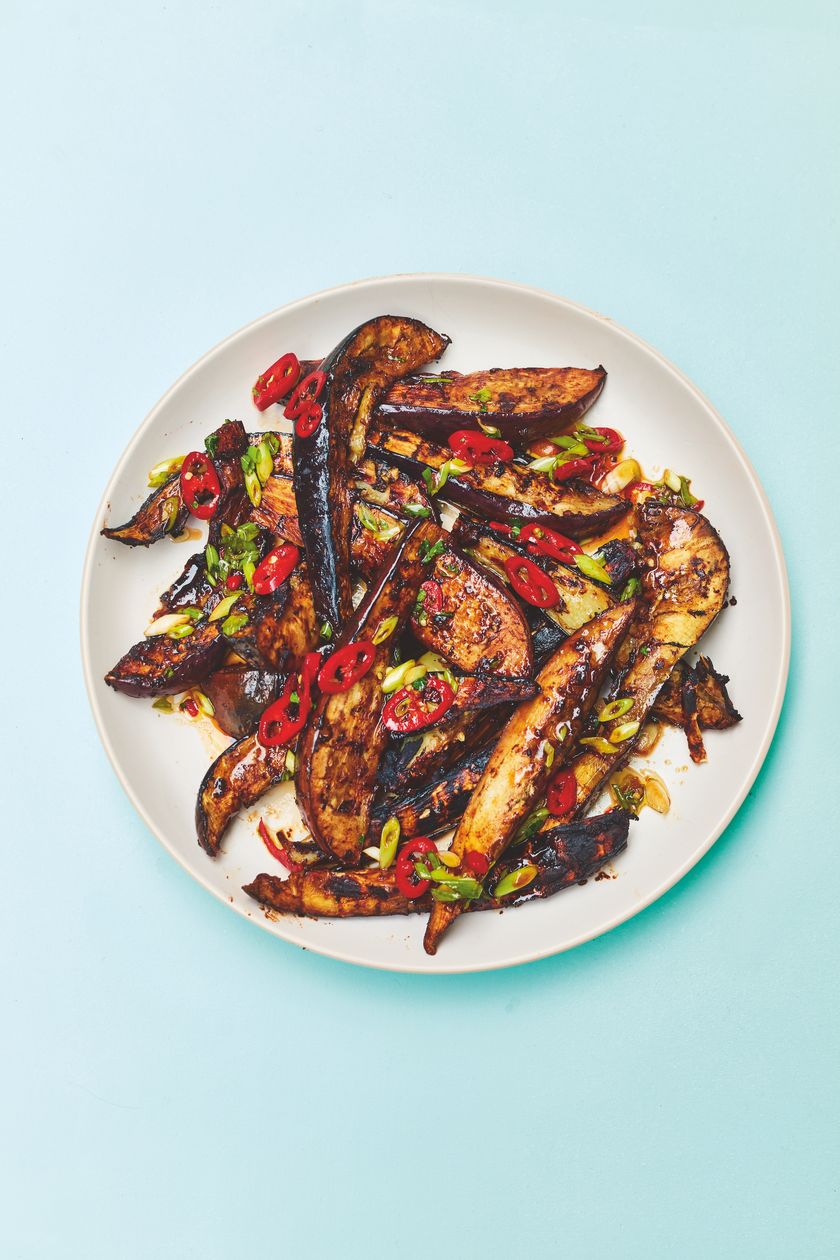Rukmini Iyer Sichuan Aubergine with Black Bean Sauce | Easy Vegan Barbecue Recipe