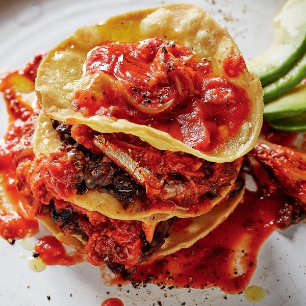 Rick Stein's Sardines in Tortillas with Spicy Tomato Sauce
