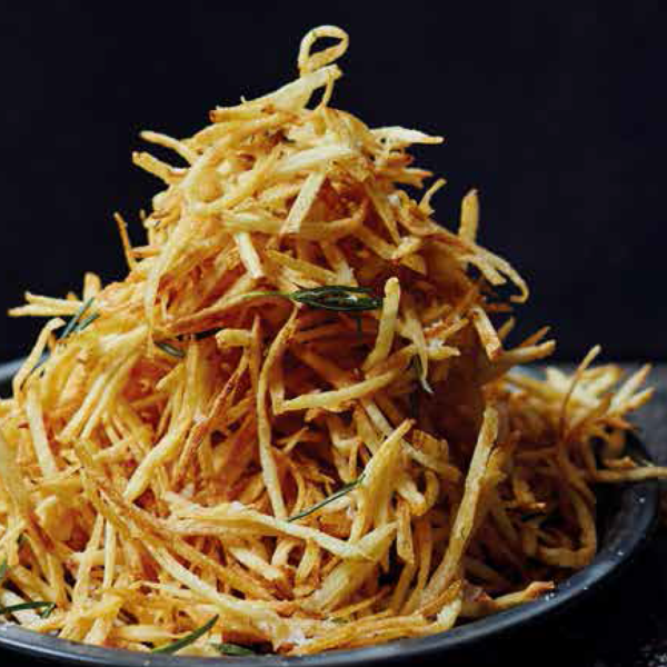 Shoe String Fries with Rosemary The Happy Foodie