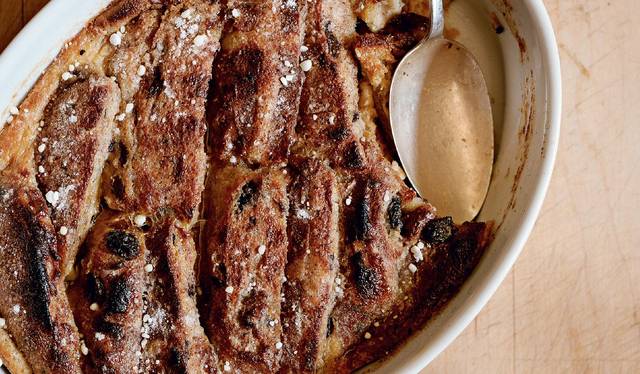 Hot Cross Bun Bread And Butter Pudding The Happy Foodie