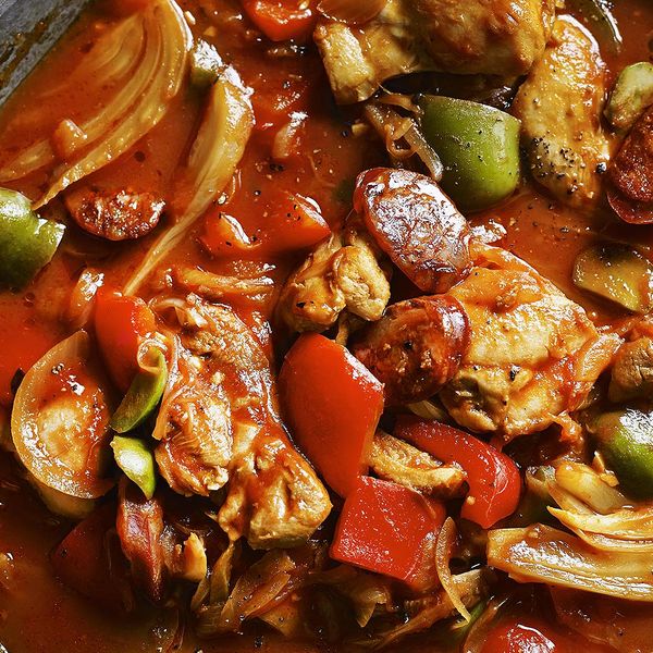 Spanish Chicken Stew Recipe With Chorizo Paprika Olives