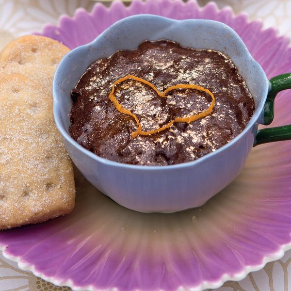 Spiced Chocolate Mousse with Shortbread Hearts - The Happy Foodie