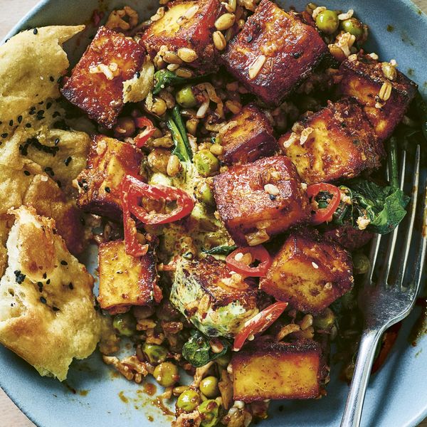Spiced Paneer, Spinach and Pea Grain Bowl | Vegetarian Recipes