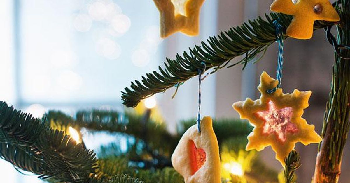 Stained Glass Christmas Tree Biscuits Recipe Great British Bake Off