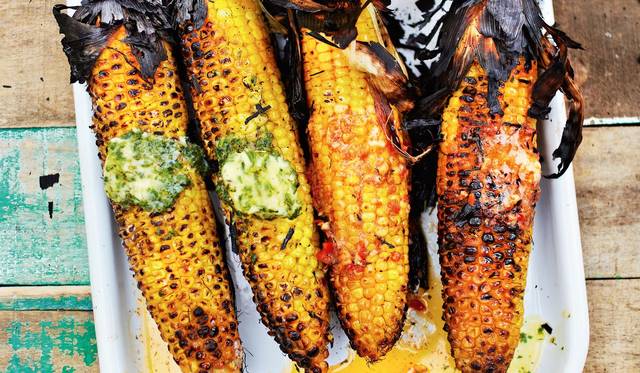 How To Cook Sweetcorn On The Bbq Barbecued Sweetcorn Recipe