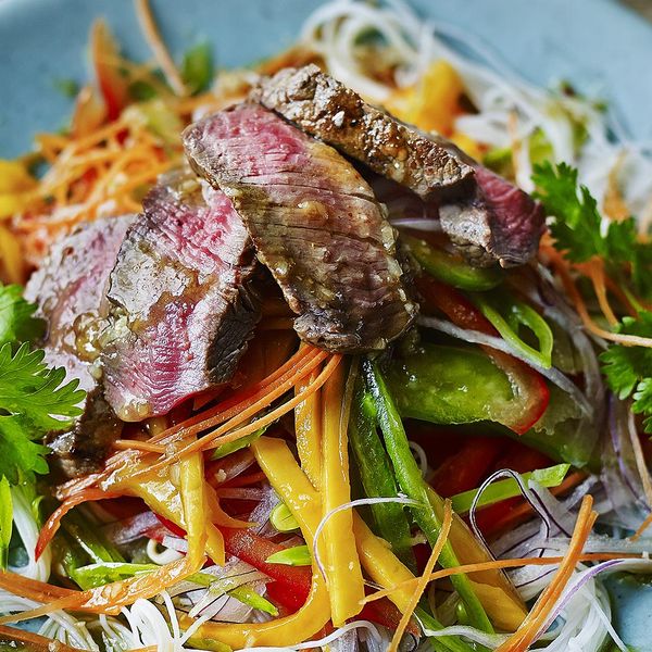 Thai Beef And Mango Salad The Happy Foodie
