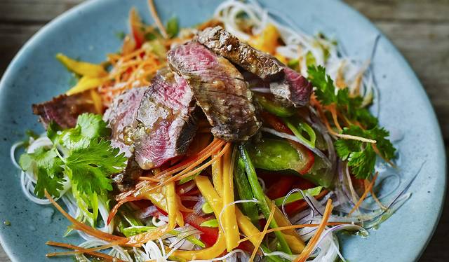 thai beef noodle salad jamie oliver