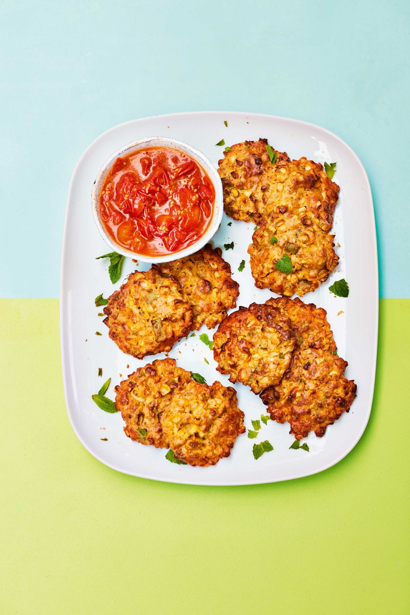 Easy Vegetarian Barbecue Recipe | Sweetcorn Fritters