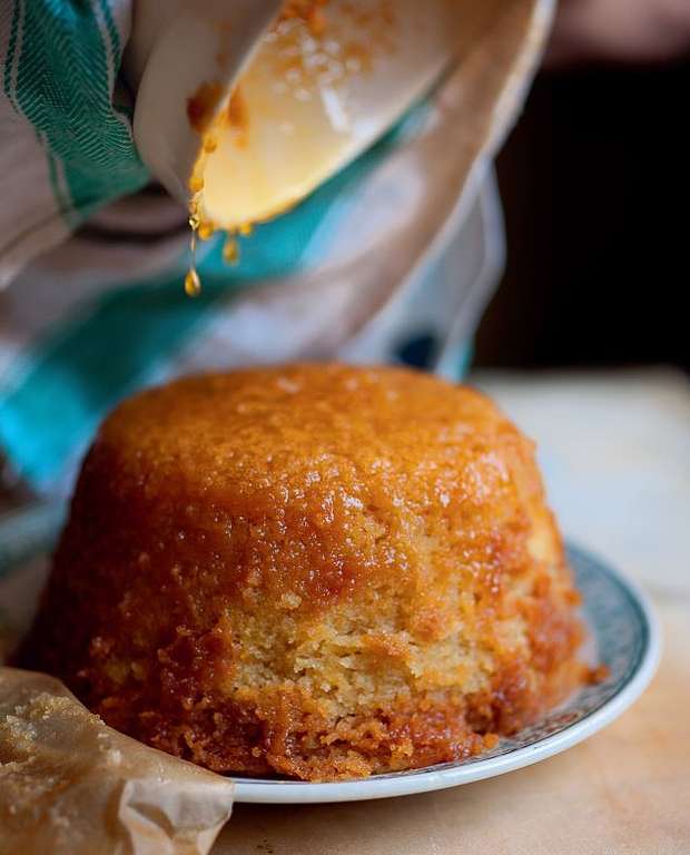 Steamed Treacle Pudding - The Happy Foodie