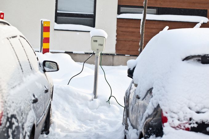 Auton lämmitys pakkasella