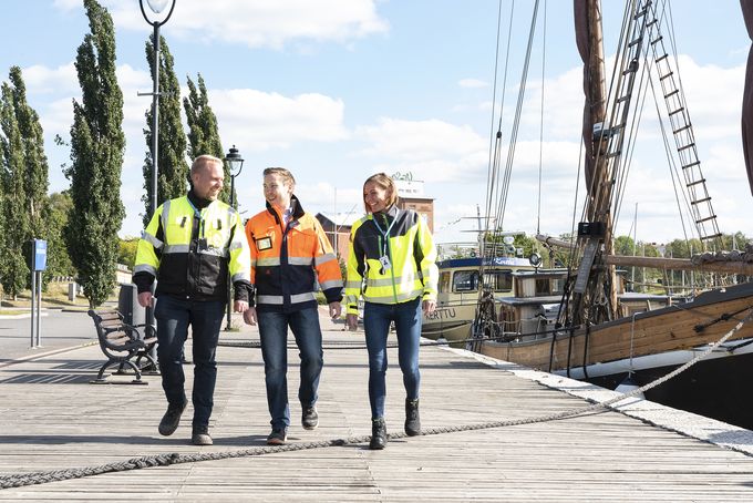 Vertekin johtoryhmän uudet kasvot: Pasi Arvola, Jiri Tähkänen ja Anna Suominen.