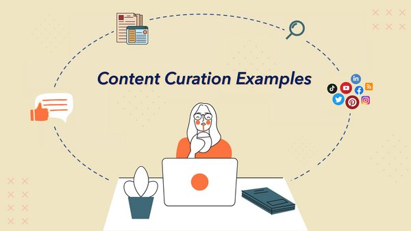 Content curation examples illustration