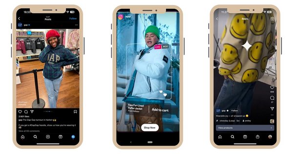 gap user-generated content Instagram shopping posts stories reels example