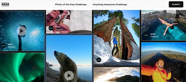 Gopro UGC branded Hashtag contests