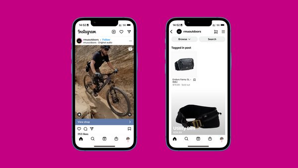 A social commerce example on Instagram