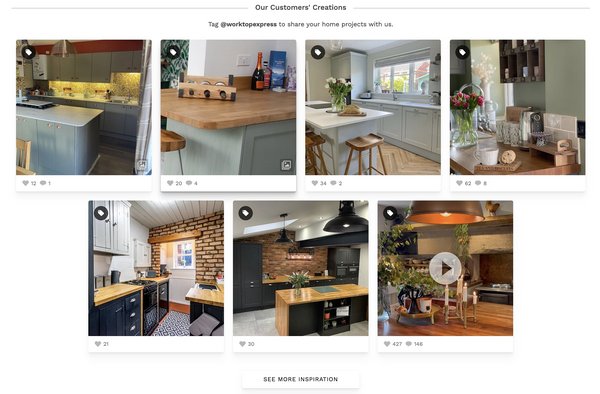 worktop-express-shoppable-user-generated-content-feed-on-the-website