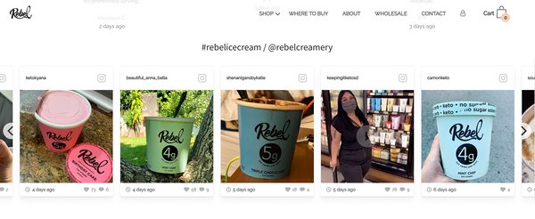 muro social - rebel ice cream