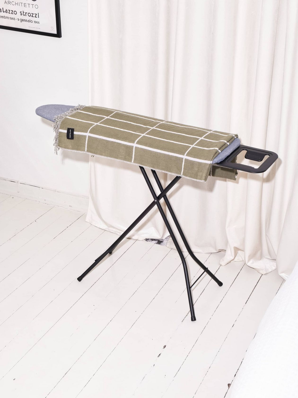An ironing board